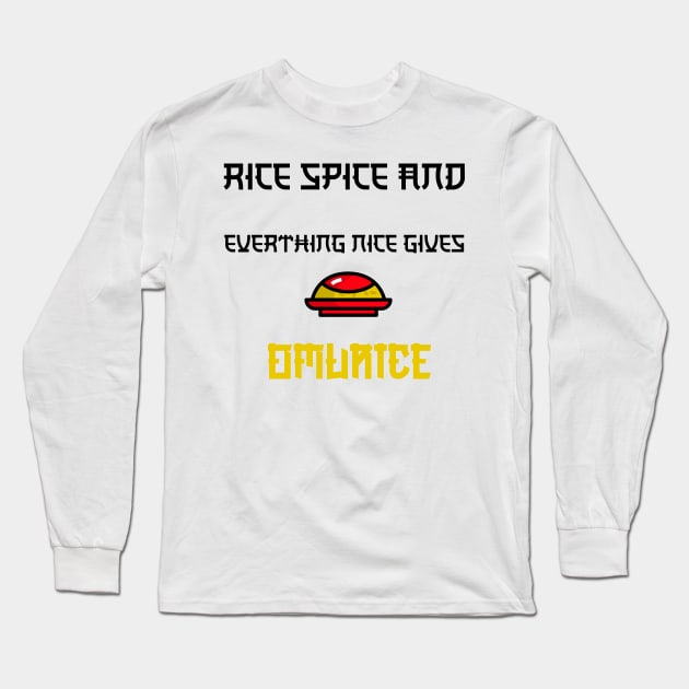 Rice Spice & EverythingNiceGives Omurice Long Sleeve T-Shirt by G_Sankar Merch